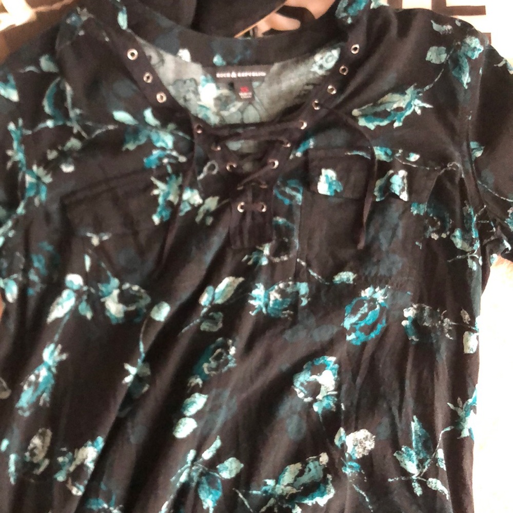 Rock and republic lace up shirt